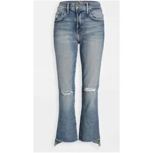 MOTHER Insider Crop Step Fray Jeans Size 27 Distressed